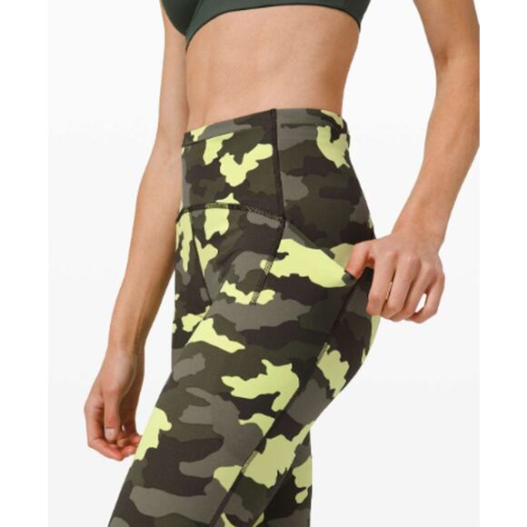 Lululemon Swift Speed High-Rise Tight 28" Heritage 365 Camo Crispin Green Multi - Picture 6 of 15